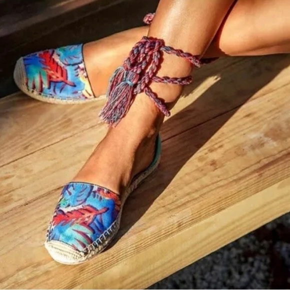 Circus by Sam Edelman Lenora Tropical Espadrilles Sz 6 1/2 - Picture 1 of 10